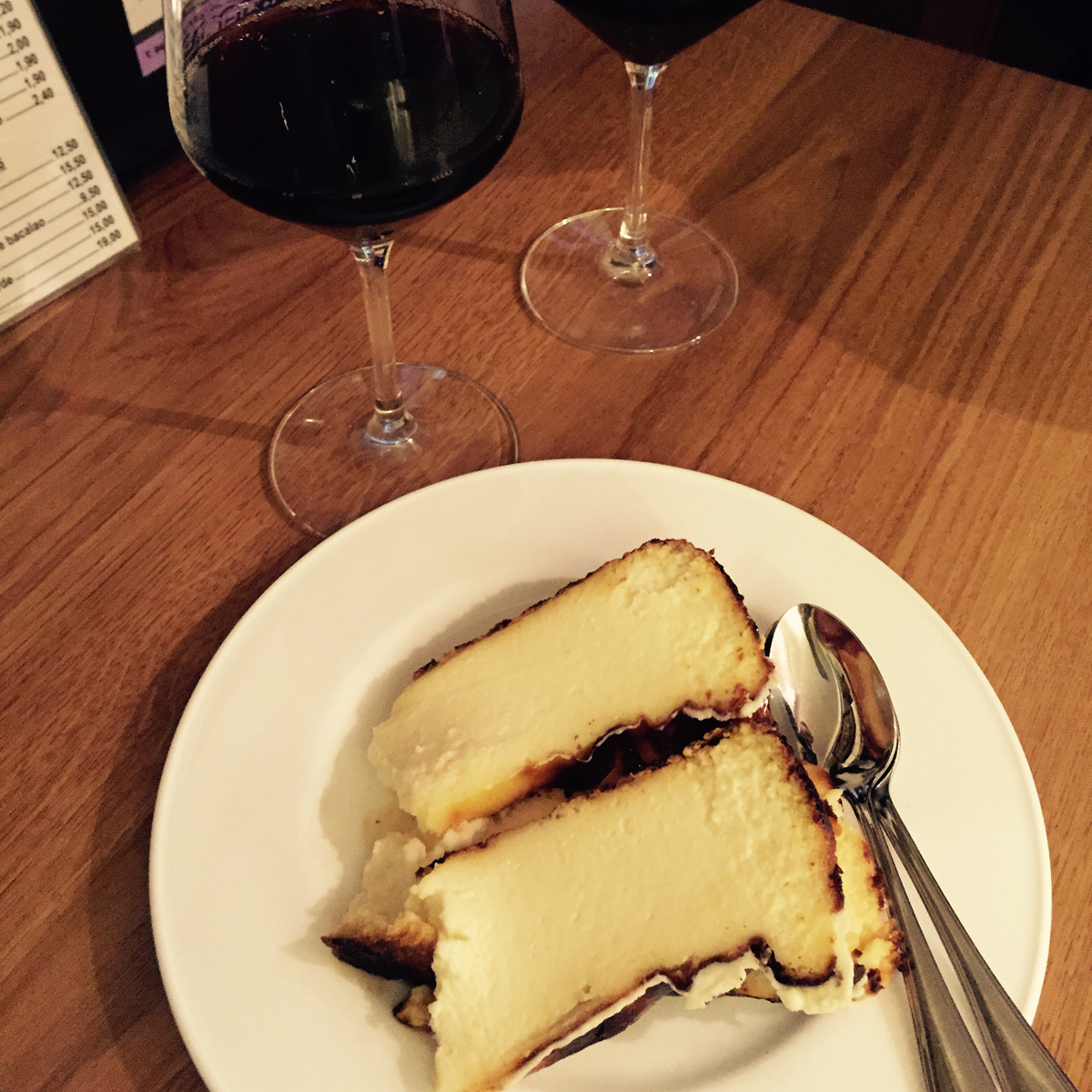 Tarta de queso at La Viña