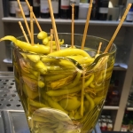 Gildas Olives, guindilla peppers and anchovy