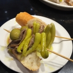 Gildas Olives, guindilla peppers and anchovy