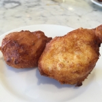 Buñuelos de bacalao y gamba Cod and prawn fritters